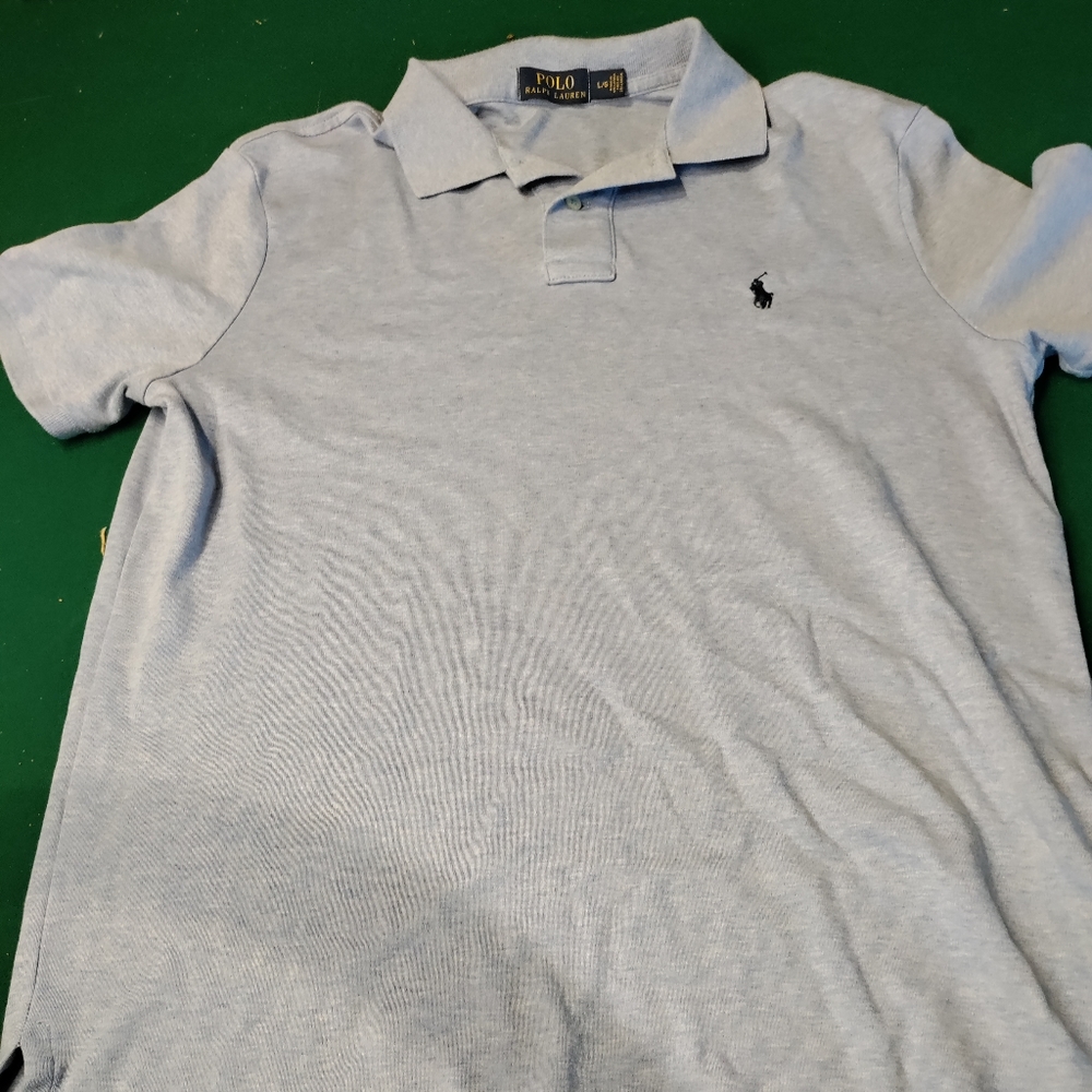 Polo Ralph Lauren Polo Shirt Large Light Blue. In very good used condition. No h